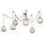 This chandelier’s hand-crafted glass shades suspended from rope cords lend a distinct, artisan effect that can create a...