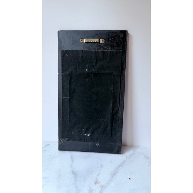 Red Vintage Red Distressed Wall Mirror With Ornate Frame For Sale - Image 8 of 10