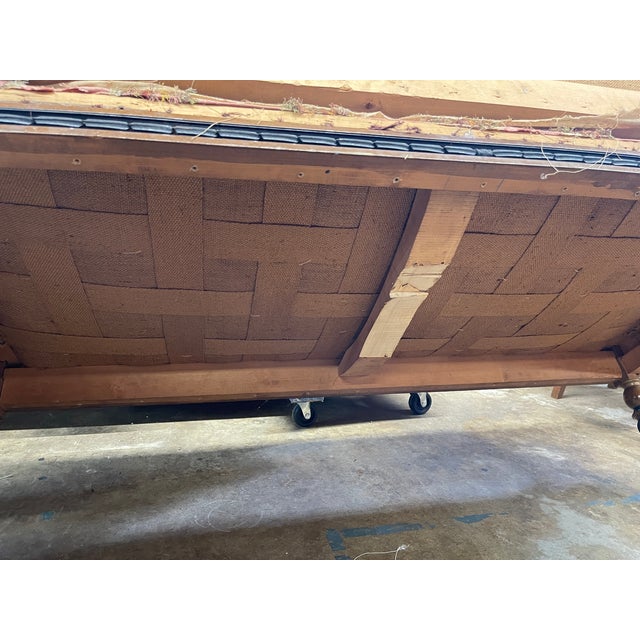 Textile Swedish Early 20th Century Settee For Sale - Image 7 of 7