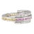 Art Deco 18k Gold Multi Sapphire Magic Ring With Diamond Size 7 ( All Sizes Available ) For Sale - Image 3 of 10