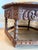Rustic Vintage Round Wooden Hand-Carved Coffee / Accent Table For Sale - Image 3 of 5