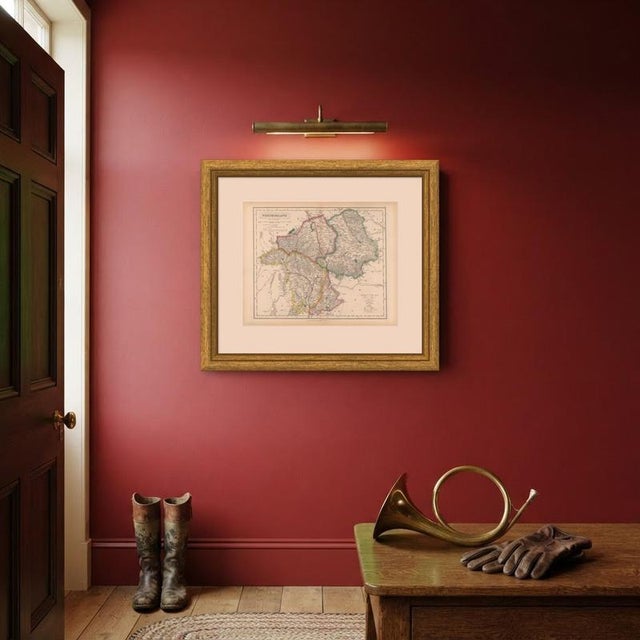 Paper Antique Hobson Fox-Hunting Atlas Map of Westmorland, Lake District, 1870 For Sale - Image 7 of 9