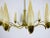Stilnovo Mid-Century Modern Italian Brass and Glass Chandelier, 1960s For Sale - Image 9 of 13