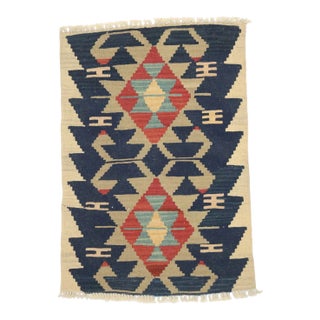 Vintage Persian Shiraz Kilim Rug - 02'00 X 02'11 For Sale