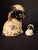 American Antique Hubley Cast Iron Puppo Dog Coin Bank & Miniature Figure Set Grace Drayton For Sale - Image 3 of 17
