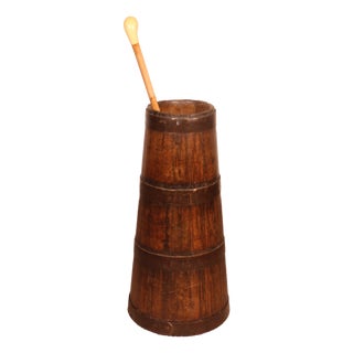 Antique Umbrella and Walking Stick Holders in the Form of a Churn, 1890s For Sale