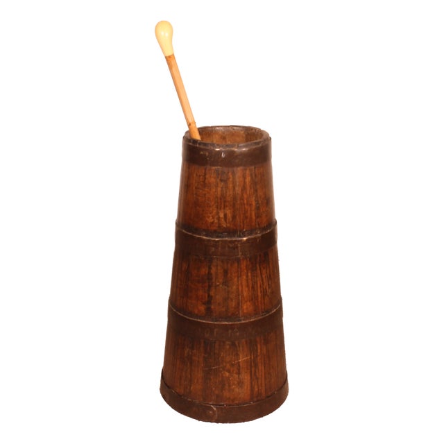 Antique Umbrella and Walking Stick Holders in the Form of a Churn, 1890s For Sale