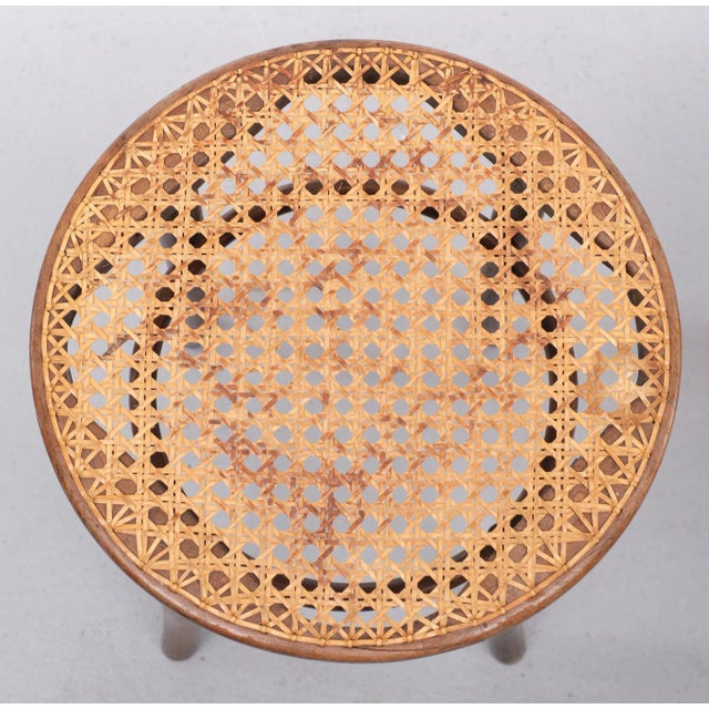 1960s Set of Wicker Model 4601 Stools from Thonet, 1960s For Sale - Image 5 of 8