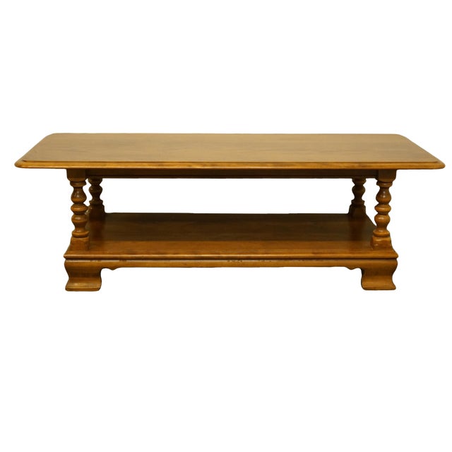 20th Century Early American Ethan Allen Heirloom Nutmeg Maple 50