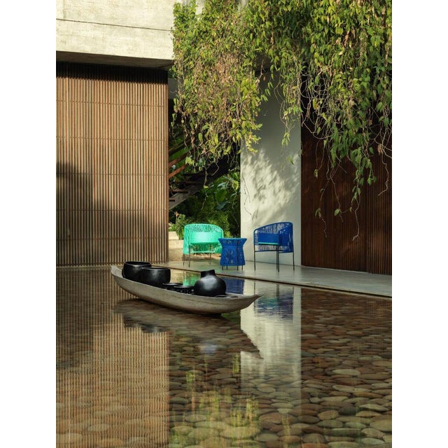 Set of Green Caribe Lounge Chairs by Sebastian Herkner For Sale - Image 17 of 18