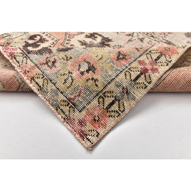 Vintage Cotton and Wool Rug For Sale - Image 9 of 11