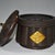 1990s Vintage Woven Texture Tea Caddy | Chinese Tea Jar With Gilt Character | Chinoiserie Decor For Sale - Image 5 of 9