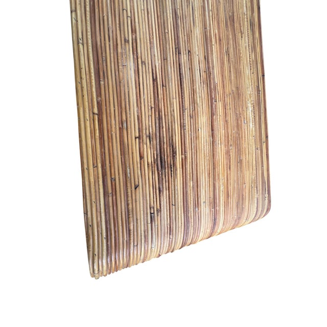 Mid 20th Century Pencil Reed Rattan Crespi Style High Chest Dresser For Sale - Image 18 of 18