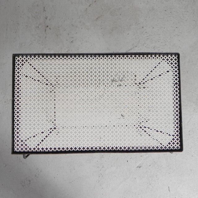 Black Vintage Sculptural Steel side Table, 1950s For Sale - Image 8 of 18