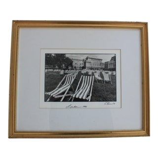 Vintage London Beach Chairs Photo For Sale