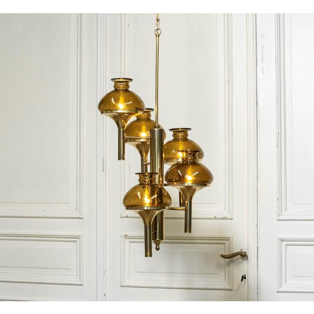 Metal Pendant attributed to Svend Mejlstrøm for Mejlstrøm Belysning, Norway, 1960s For Sale - Image 7 of 7