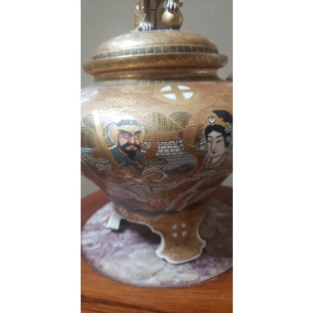 Exquisite detail - considerably better than most Satsuma censers I have seen. Light wear throughout - especially the loss...