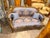 Vintage Cherub Rococo Sette upholstery Blue Damask Canapa For Sale - Image 4 of 9