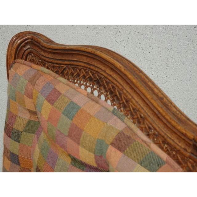 1970s Vintage French Louis XV Style High Cane Back Side Chair ~ French Country For Sale - Image 5 of 11