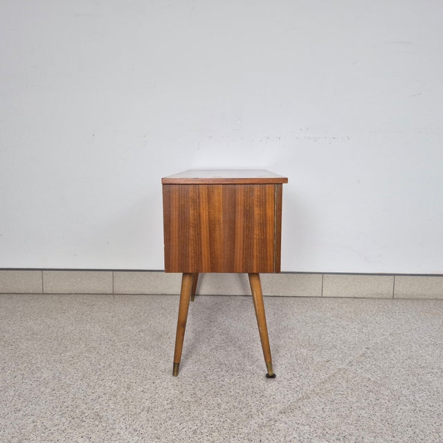 Veneered Rockabilly-Style Cabinet, Germany, 1960s Dimensions: Height – 55 cm Width – 66 cm Depth – 31 cm Condition: very...