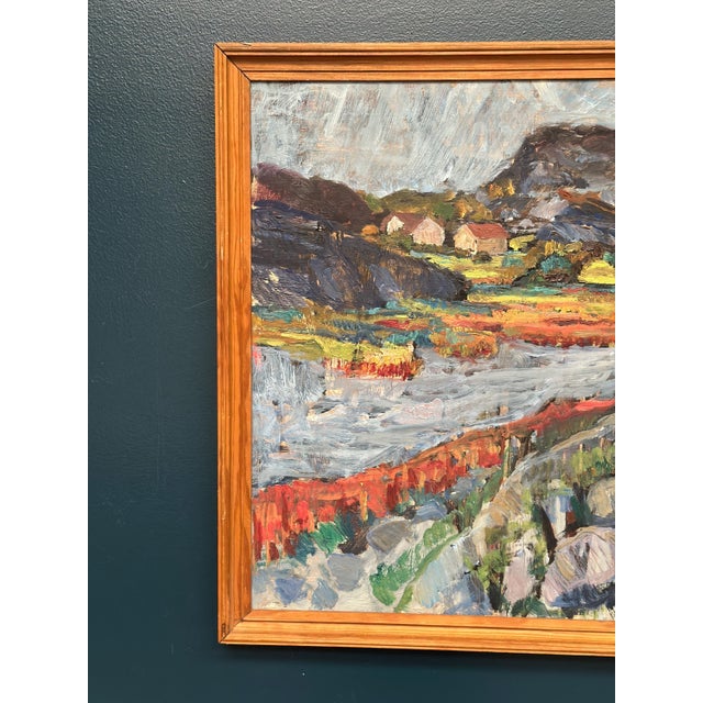 Karl Otto Kellgren, Landscape, 1960s, Oil on Canvas, Framed For Sale - Image 9 of 18