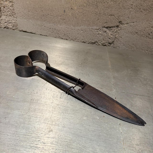 Antique Metal Sheep Shears England Rustic Decor Farm For Sale In San Diego - Image 6 of 11