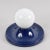 Mid-Century Italian Blue Metal Light Ball Sconce by Achille Castiglioni for Flos, 1960s For Sale - Image 11 of 18