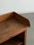 W35 D18 H34.5 SHELF H12 H10 Charming antique rustic bucket bench cabinet with a warm wood finish and raised back and side...