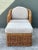 Vintage Braided Rattan Lounge Chair and Ottoman For Sale In West Palm - Image 6 of 12
