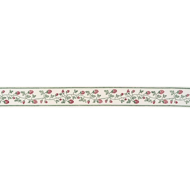 Designed in the U.K. and block-printed by hand in India, Molly Mahon’s Strawberry Trail Hand Block Trim is a delightful...