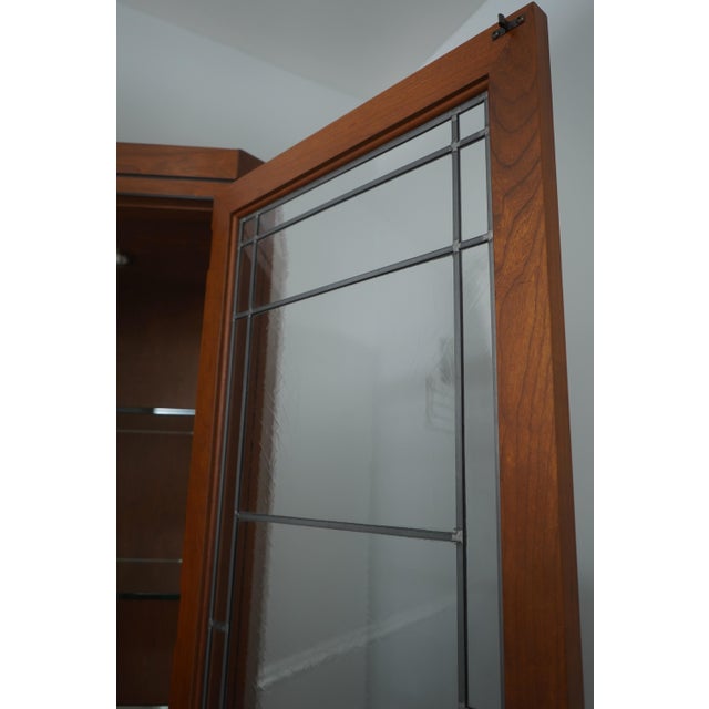 Wood Stickley 21st Century Collection Cherry Curio Cabinet For Sale - Image 7 of 17