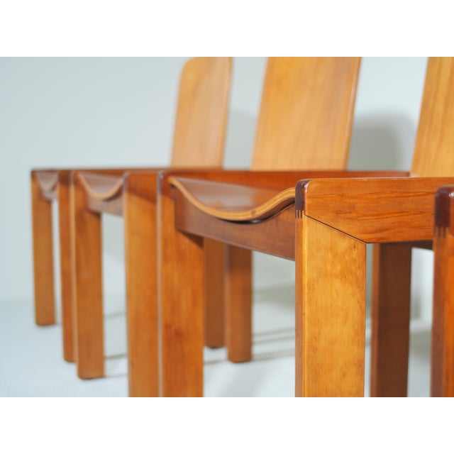 Dining Chairs by Afra and Tobia Scarpa for Molteni, Italy, 1970s, Set of 4 For Sale - Image 14 of 18