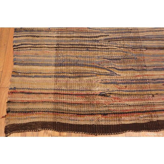 Gorgeous Earthy Hues Vintage Moroccan Kilim Rug, Country of origin: Morocco, Circa date: Vintage