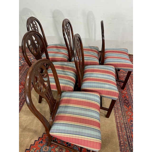 1920s Antique Dining Chairs- Set of 6 For Sale - Image 9 of 10