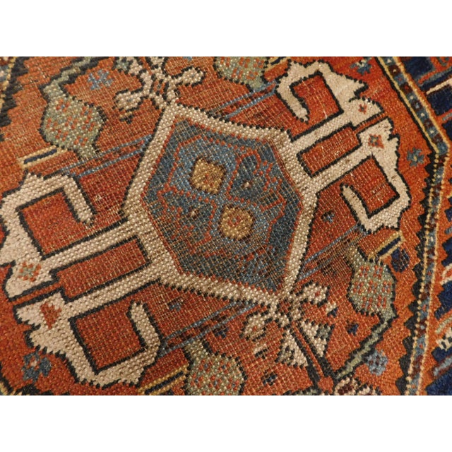 Tribal 1920s Vintage Hand Knotted Persian Rug - 5'x 3'7" For Sale - Image 3 of 13