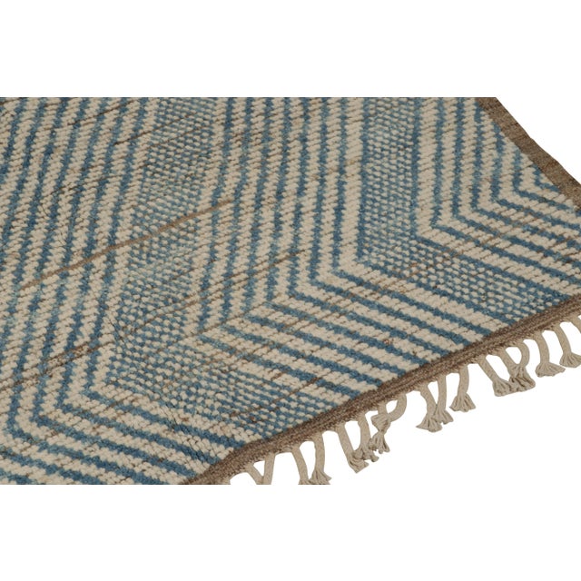 Not Yet Made - Made To Order Rug & Kilim’s Modern Rug with Beige-brown Geometric Patterns - 9x12 For Sale - Image 5 of 7