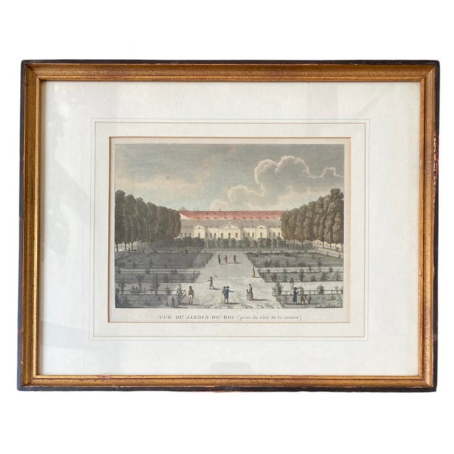 Grand Tour Set of Four Hand-Colored Engravings of Paris Landmarks, C. 1820, W. Russell Button Gallery, Chicago For Sale - Image 3 of 9