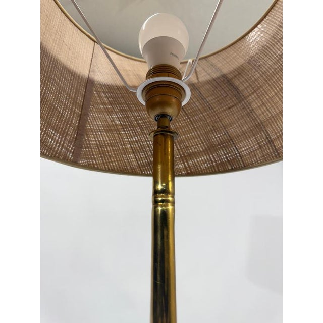 Bronze Floor Lamp with Faux Bamboo Accents from Maison Bagues, 1950 For Sale - Image 9 of 11