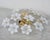 1940s Italian Delicious Murano Ceiling Light White Flowers For Sale - Image 10 of 15