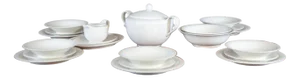 New Dinner Service for Six People by Porcelana Karolina, Set of 24
