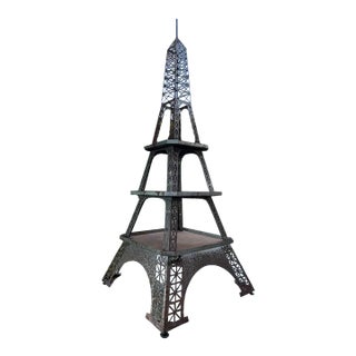 1980s Garden Eiffel Tower 3 Platform Plant Stand For Sale