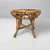 Italian mid-century modern round table stool in rattan, 1960s Table stool with round seat, entirely made of finely woven...