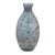 Enhance your space with this set of three bubbled glass bud vases in cool navy blue and gray tones. Featuring a clear...