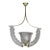 1950s Fascinating Art Deco Pendant Murano Glass Chandelier by Ercole Barovier For Sale