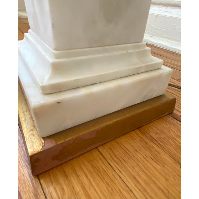 1960s Marbro Lamp Company Italian Alabaster Greek Column Marble Floor Lamp For Sale - Image 9 of 14