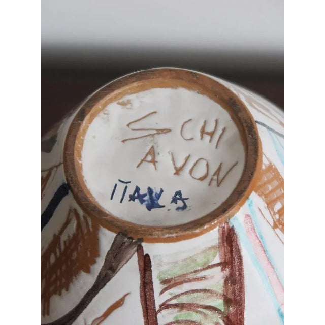 Italian Ceramic Vase by Elio Schiavon, 50s For Sale - Image 6 of 7