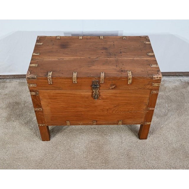Teak Chest, Late 19th Century For Sale - Image 5 of 18