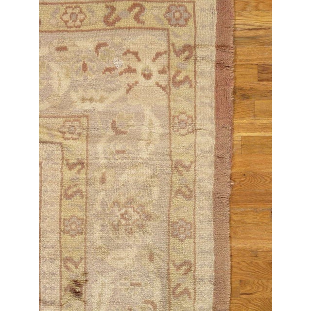 Antique Angora Oushak, Handmade Turkish Oriental Rug, circa 1890s, Soft For Sale - Image 4 of 5