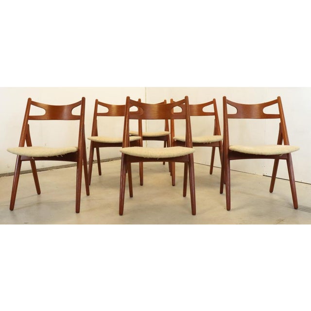 Vintage CH 29 Chairs by Hans Wegner for Carl Hansen, 1950s, Set of 6 For Sale - Image 17 of 17