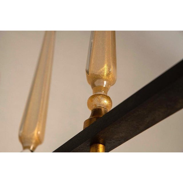 Vintage French Gate in Brass and Glass, 1940s For Sale - Image 18 of 18